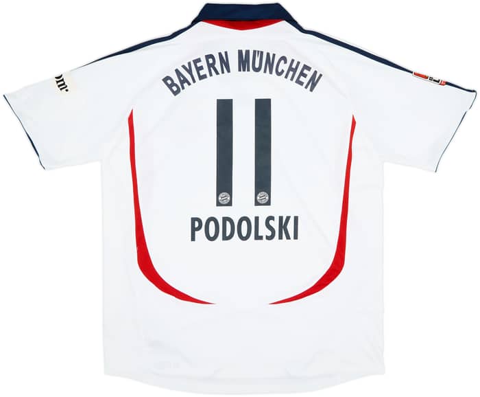Camiseta de visitante del Bayern Munich 2006-07 Podolski #11 - 7/10 - (L)
