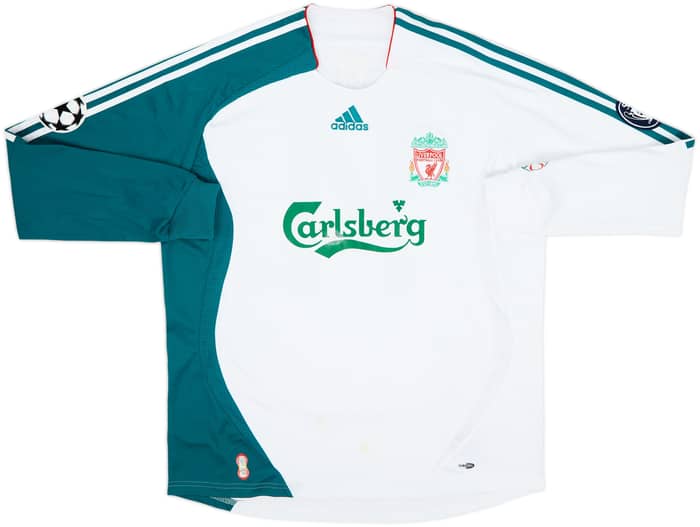 Camiseta de la tercera equipación de manga larga del Liverpool 2006-07 Alonso #14 - 6/10 - (L)