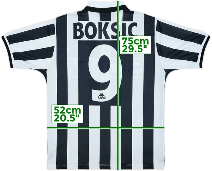 1995-97 Juventus Home Shirt Boksic #9 - 8/10 - (M)