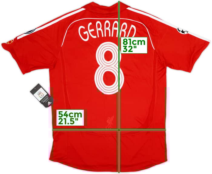 2006-08 Liverpool Home Shirt Gerrard #8 (L)