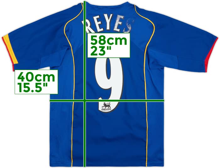 2004-06 Arsenal Away Shirt Reyes #9 - 5/10 - (M.Boys)