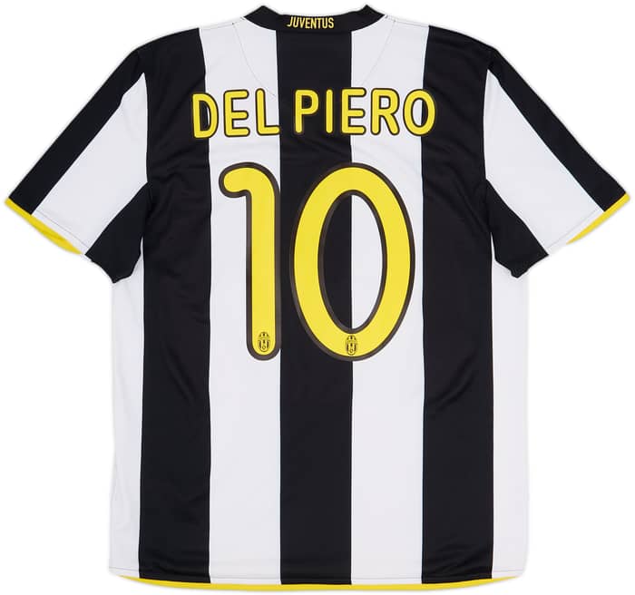 2008-09 Juventus Home Shirt Del Piero #10 - 6/10 - (M)
