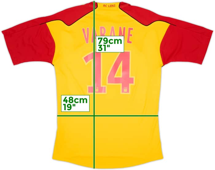 Camiseta de local de Lens 2010-11 Varane #14 - 8/10 - (M)