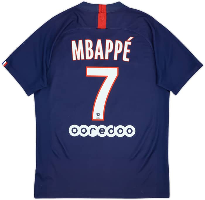 2019-20 Paris Saint-Germain Home Shirt Mbappe #7 - 5/10 - (M)