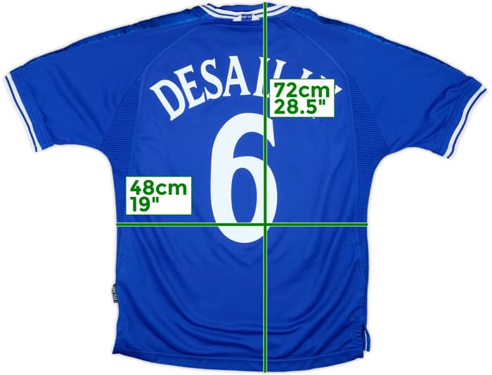 1999-01 Chelsea Home Shirt Desailly #6 - 8/10 - (M)