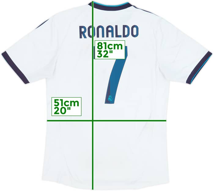 2012-13 Real Madrid Home Shirt Ronaldo #7 - 6/10 - (XL)