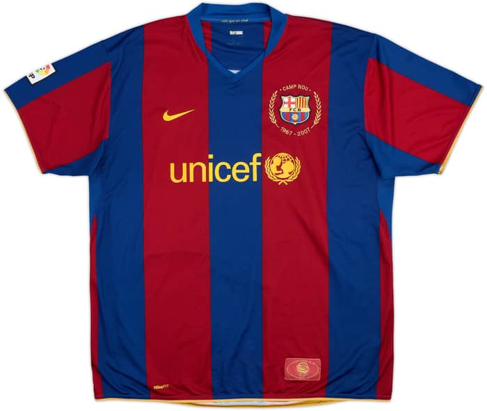 2007-08 Barcelona Camiseta Local Ronaldinho #10 - 8/10 - (XXL)