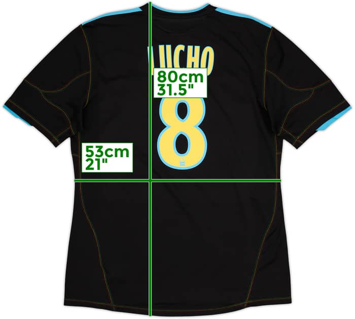 2010-11 Olympique Marseille Tercera Camiseta Lucho #8 - 9/10 - (L)