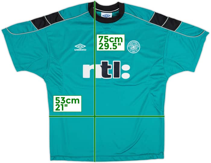 1999-00 Celtic Umbro Camiseta de Entrenamiento - 7/10 - (L)