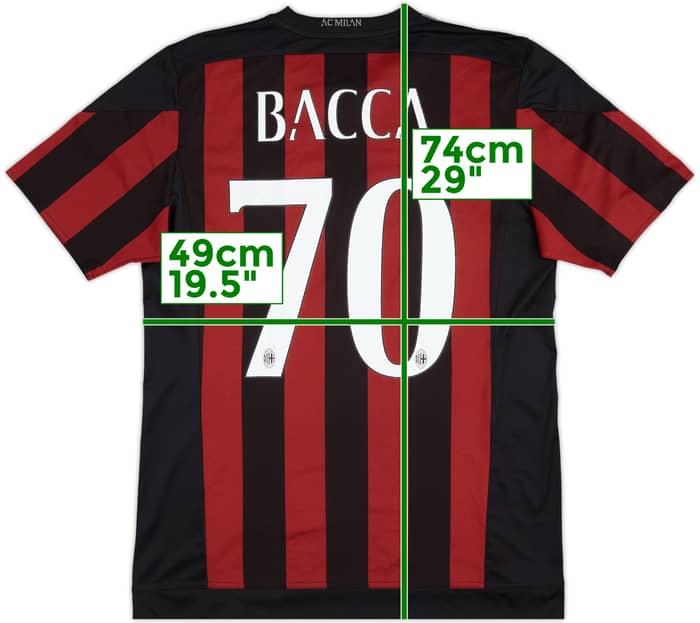 2015-16 AC Milan Home Shirt Bacca #70 - 6/10 - (L)