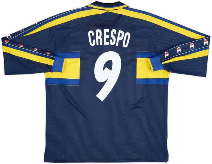Camiseta de la tercera equipación de manga larga del Parma 1999-00 Crespo #9 - 8/10 - (XL)