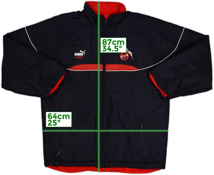 1998-99 Koln Puma Reversible Padded Bench Coat - 7/10 - (XL)