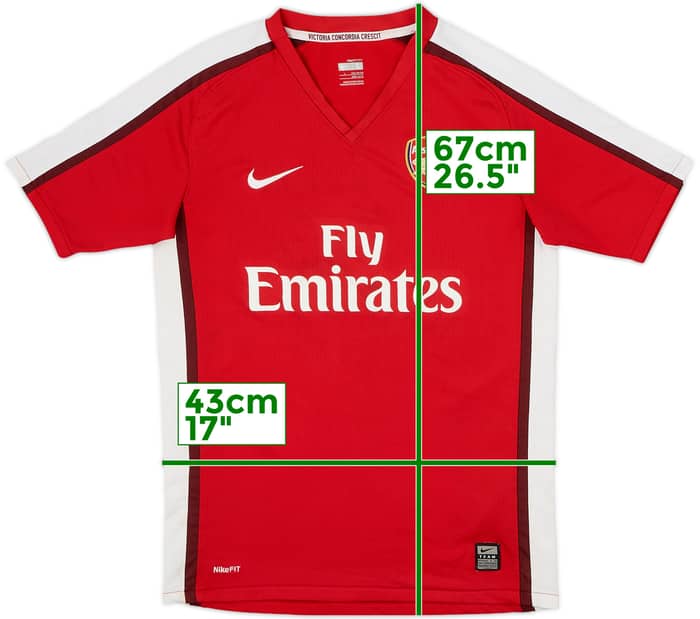 2008-10 Arsenal Home Shirt - 7/10 - (L.Boys)