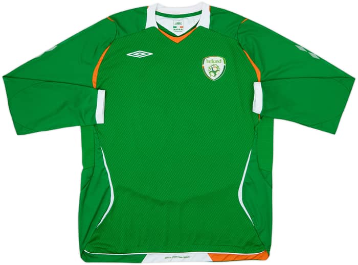 2008-10 Ireland Home L/S Shirt #11 - 6/10 - (XL)