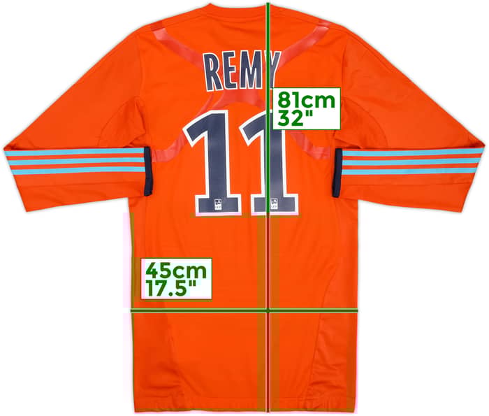 2011-12 Olympique Marseille Player Issue TechFit Third L/S Shirt Remy #11 - 8/10 - (L)