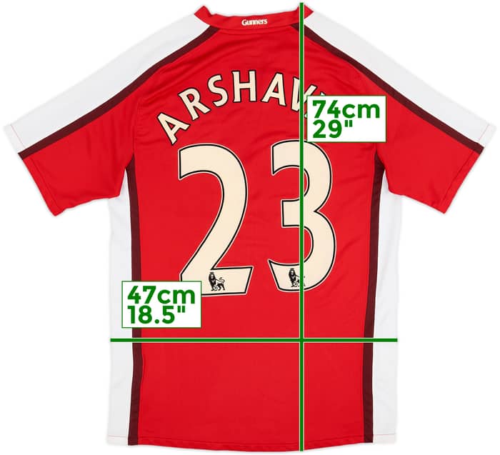 Camiseta de local del Arsenal 2008-10 Arshavin #23 - 7/10 - (S)