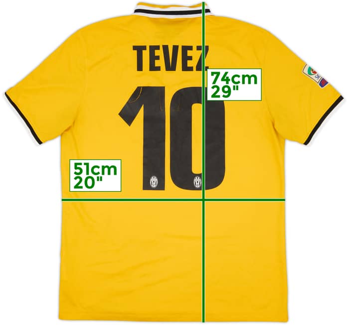 2013-14 Juventus Away Shirt Tevez #10 - 7/10 - (L)