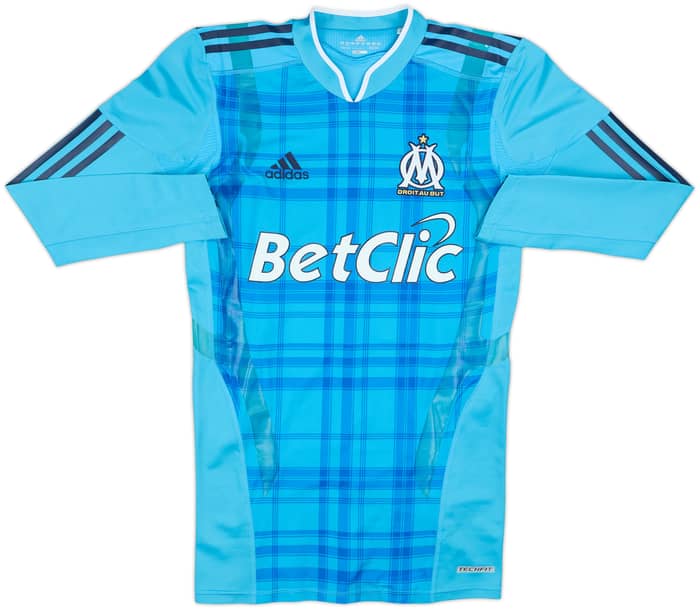 2010-11 Olympique Marseille Player Issue TechFit Away L/S Shirt Gignac #10 - 6/10 - (S)