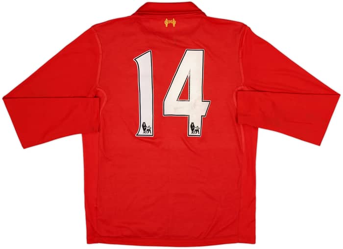 2012-13 Liverpool Home L/S Shirt #14 - 7/10 - (M)