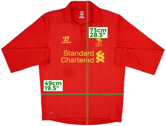 2012-13 Liverpool Home L/S Shirt #14 - 7/10 - (M)