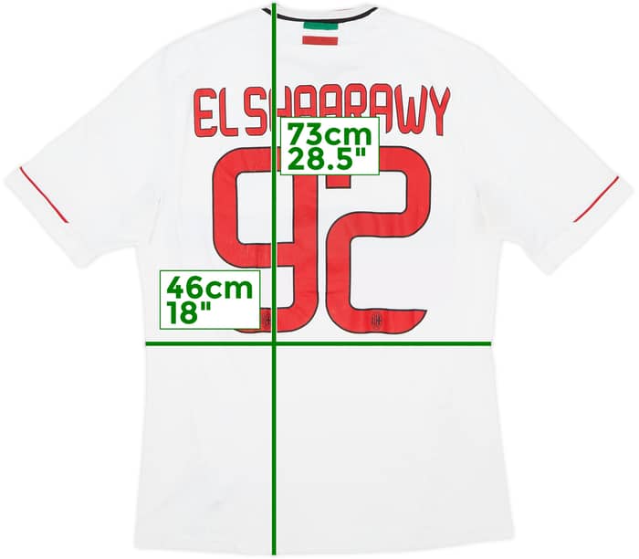 2012-13 AC Milan Away Shirt El Shaarawy #92 - 6/10 - (M)