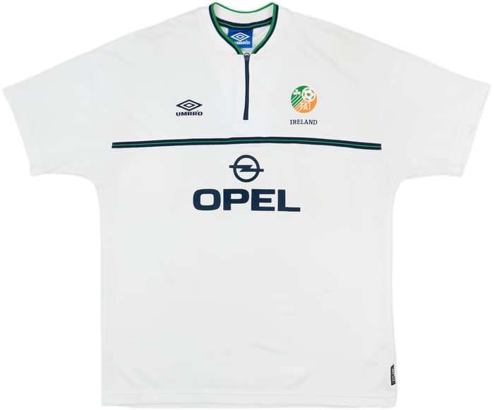 2000-02 Ireland Umbro 1/4 Zip Polo Shirt - 6/10 - (XL)