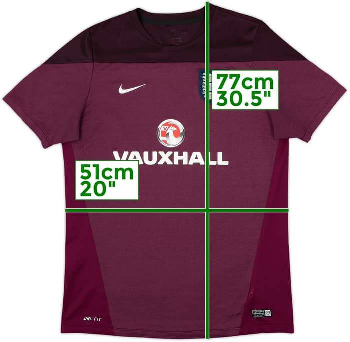 2014-15 England Nike Training Shirt - 7/10 - (L)