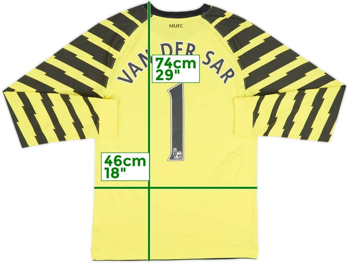 Camiseta de portero Amarilla del Manchester United 2010-11 Van Der Sar #1 - 9/10 - (S)