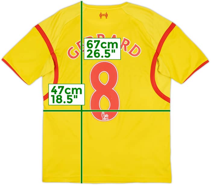 2014-15 Liverpool Away Shirt Gerrard #8 - 5/10 - (S)