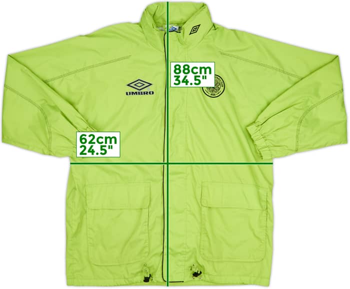 1998-99 Celtic Umbro Hooded Rain Jacket - 8/10 - (S)
