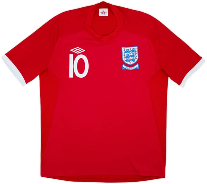 2010-11 England 'South Africa' Away Shirt Rooney #10 - 7/10 - (XL)