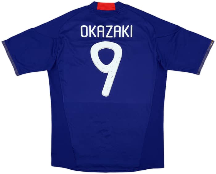 2010-12 Japan Home Shirt Okazaki #9 - 6/10 - (M)