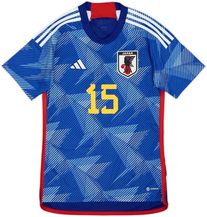 2022-23 Japan Home Shirt Mitoma #15 - 8/10 - (M)