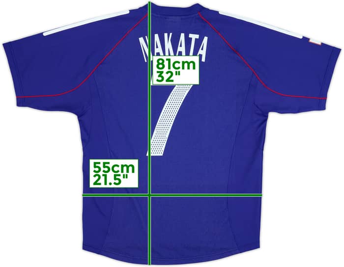 2002-04 Japan Home Shirt Nakata #7 - 9/10 - (L)