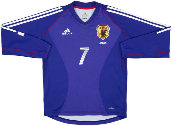 2002-04 Japan Home L/S Shirt Nakata #7 - 8/10 - (S)