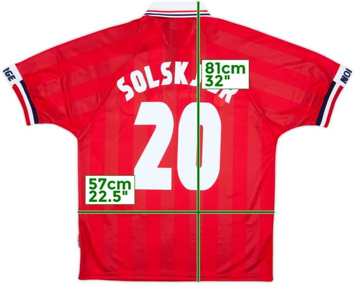 1998-00 Norway Home Shirt Solskjaer #20 (L)