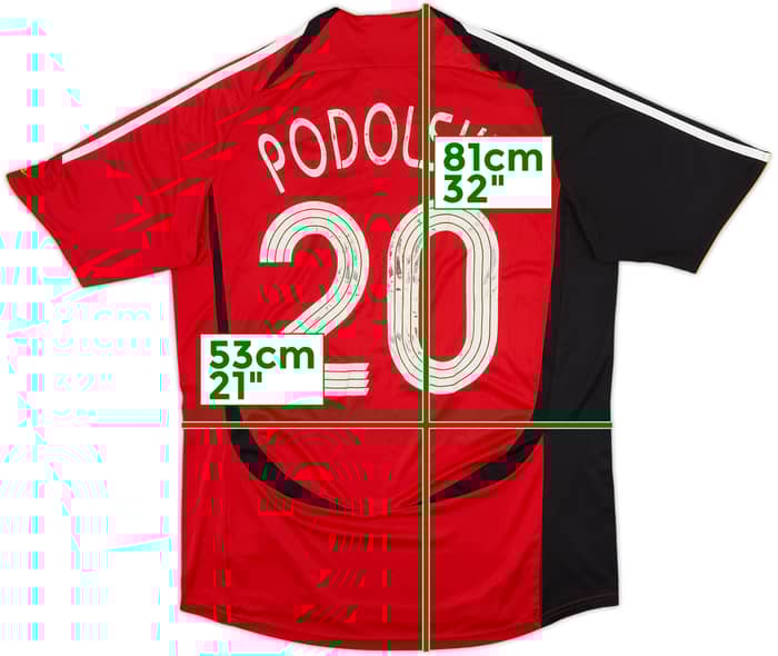 2005-07 Germany Away Shirt Podolski #20 - 4/10 - (L)