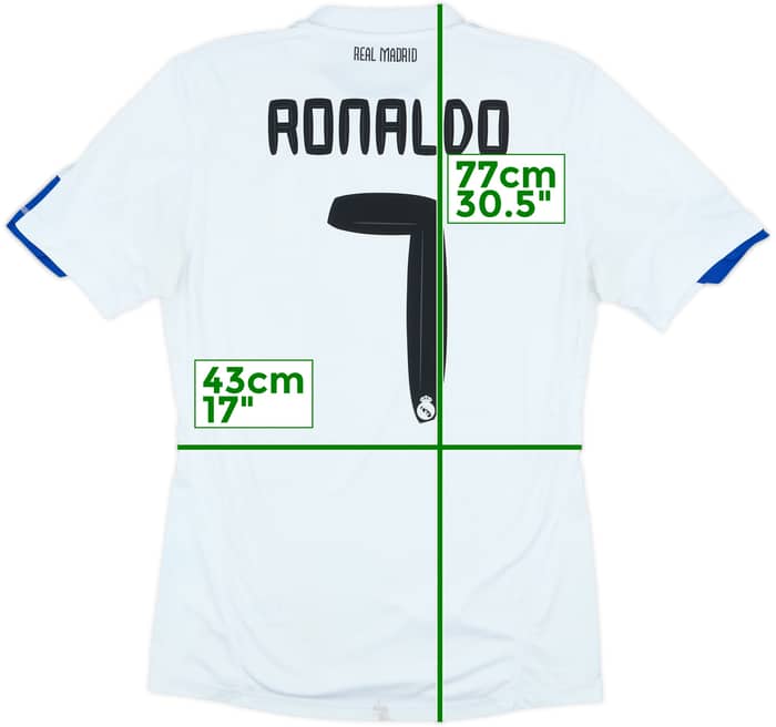 2010-11 Real Madrid Home Shirt Ronaldo #7 - 6/10 - (M)