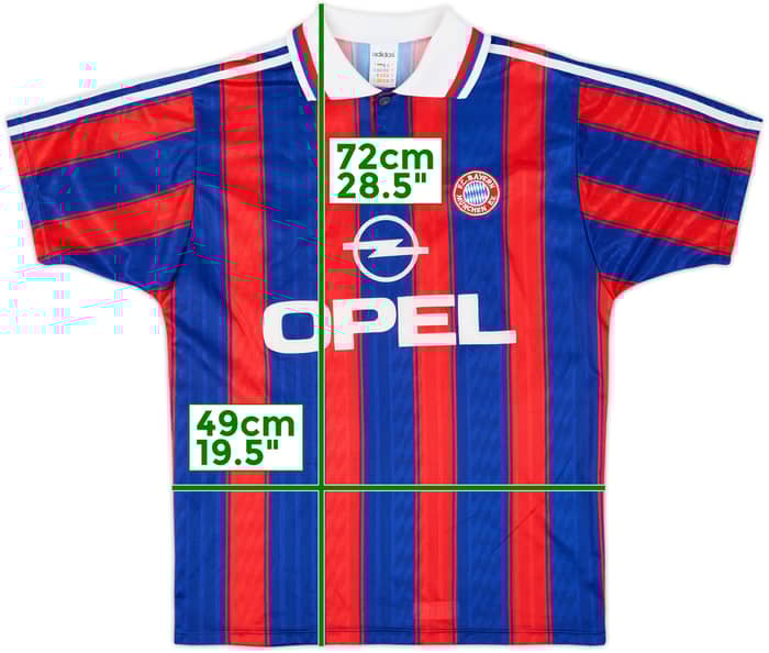 1995-97 Bayern Munich Home Shirt #10 (Matthaus) - 8/10 - (S)