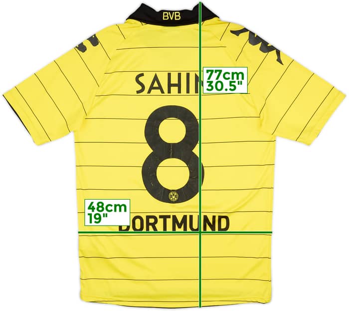 2010-11 Borussia Dortmund Home Shirt Sahin #8 - 7/10 - (M)