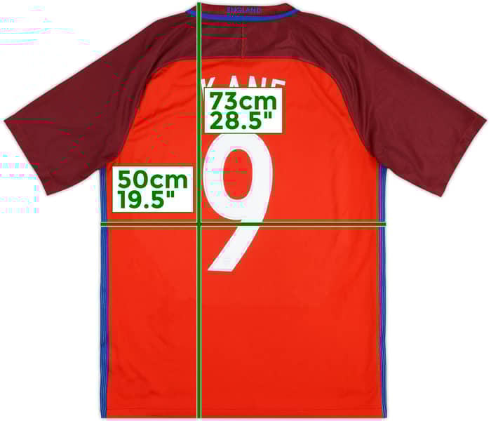 2016-17 England Away Shirt Kane #9 - 6/10 - (M)