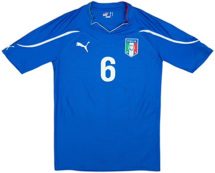 2010-12 Italy Player Issue Home Shirt De Rossi #6 - 8/10 - (L)