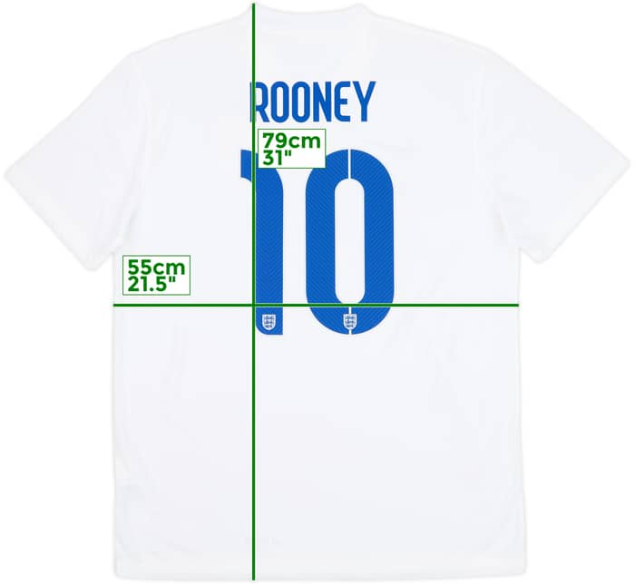 2014-15 England Home Shirt Rooney #10 (L)