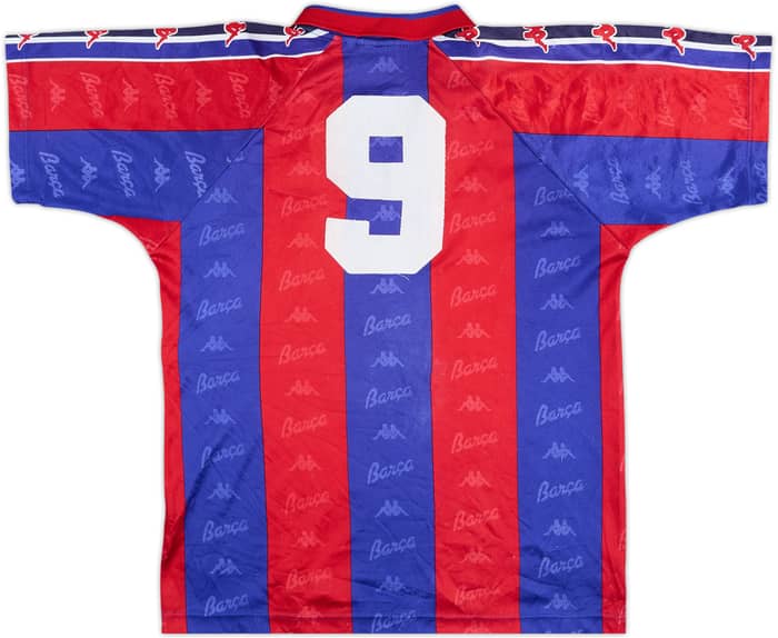 1995-97 Barcelona Home Shirt #9 - 5/10 - (XL.Boys)