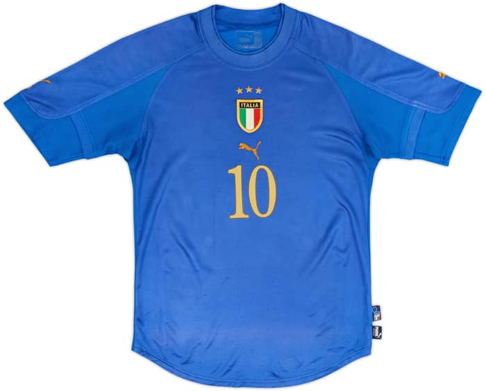 2004-06 Italy Home Shirt Totti #10 - 4/10 - (M)