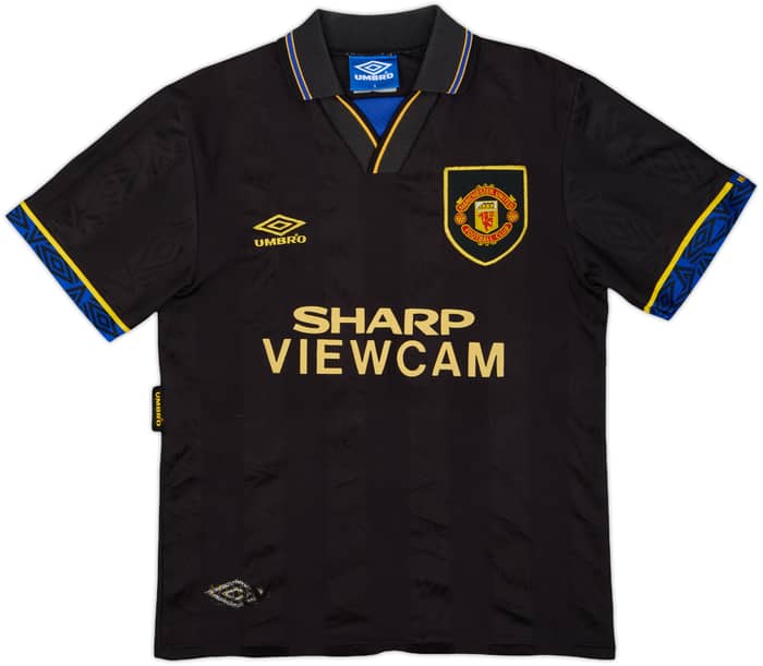 1993-95 Manchester United Away Shirt Cantona #7 - 8/10 - (S)