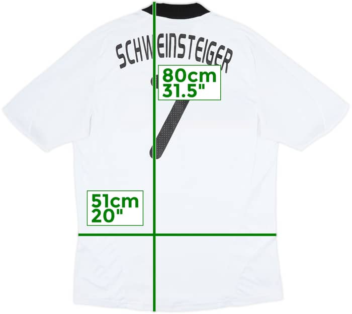 2008-09 Germany Home Shirt Schweinsteiger #7 - 6/10 - (M)