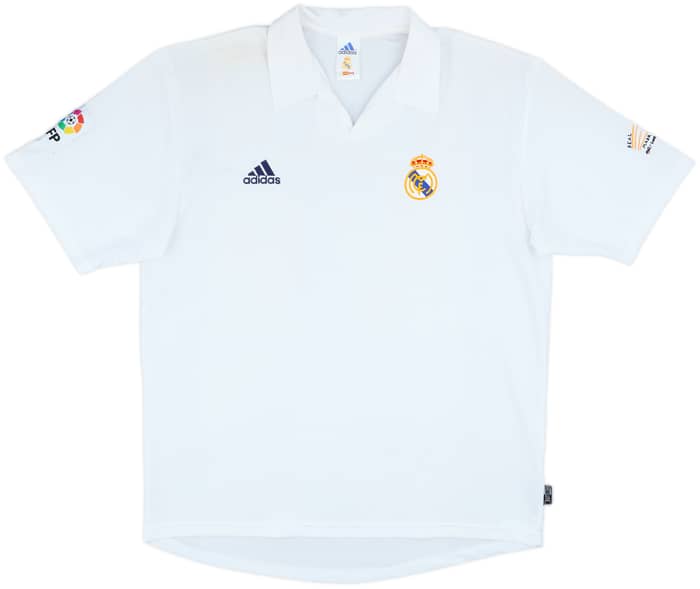 2001 Real Madrid Home Shirt Raul #7 - 8/10 - (L)