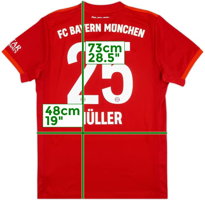 Camiseta de local del Bayern Munich 2019-20 Muller #25 - 6/10 - (M)
