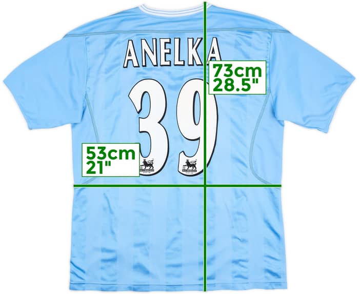 2003-04 Manchester City Camiseta de local Anelka #39 - 8/10 - (L)